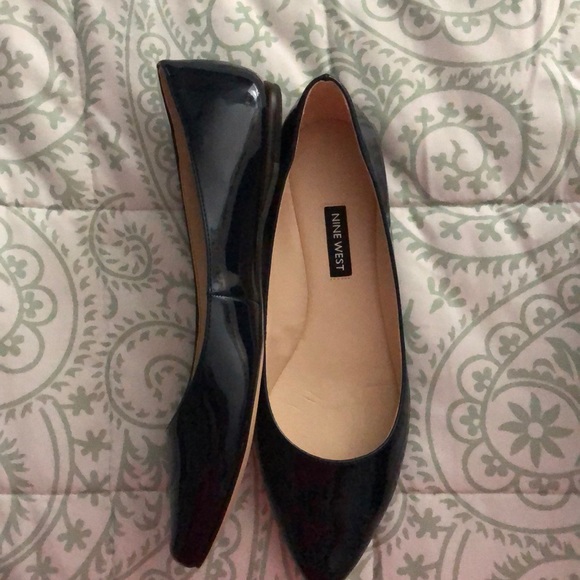 nine west patent leather flats